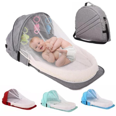 Portable Baby Crib. Bring it anywhere. Converts into Bag.